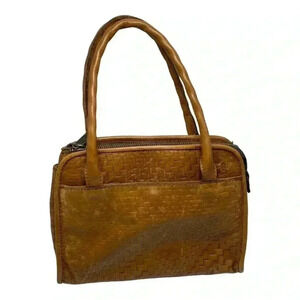 Patricia Nash Woven Paris leather satchel